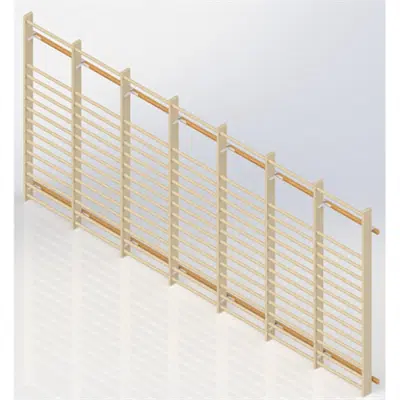 Image for Wall Bars UNISPORT High 2475 mm 7 Modules