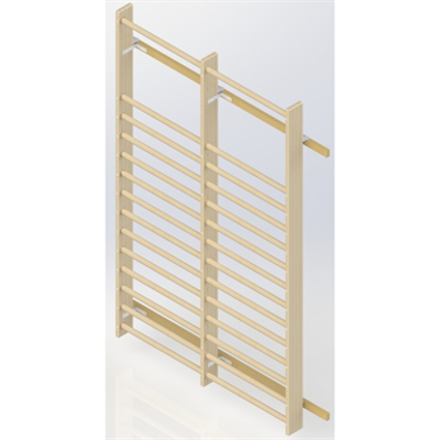 Image for Wall Bars UNISPORT High 2475 mm 2 Modules 