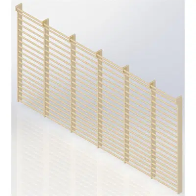 Wall Bars 19-bars DK 2510 mm 6 Modules图像