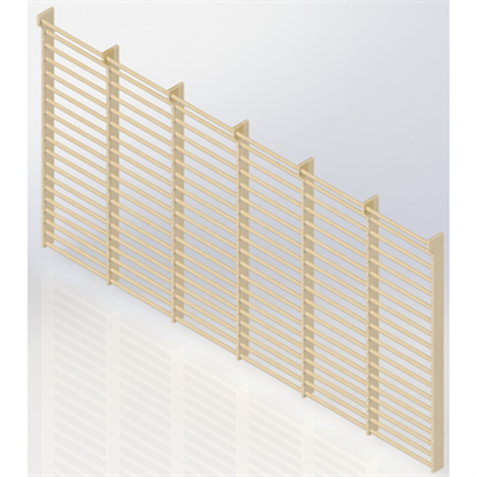 Wall Bars 19-bars DK 2510 mm 6 Modules