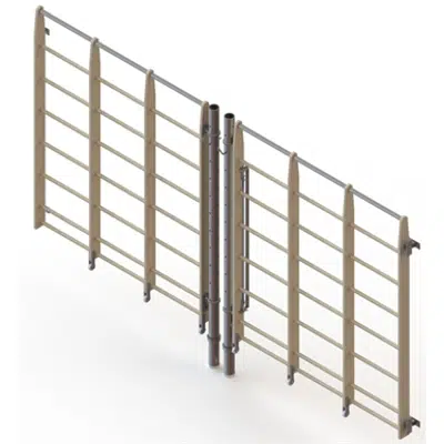 Image for Swiveling bars   + steel bar + wood beam 