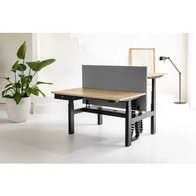 Image for Flow duo height adjustable bench office desk frame