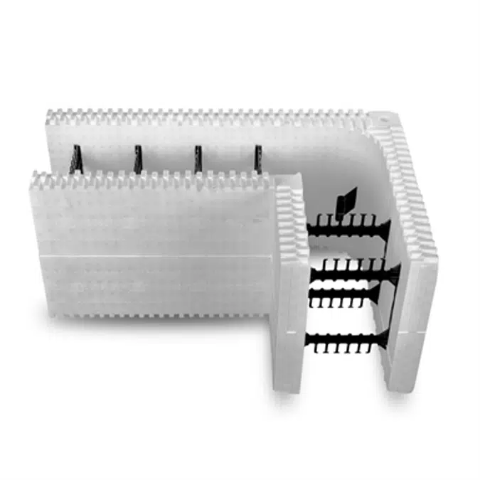 BuildBlock Insulating Concrete Forms (ICFs) 90-Degree Corner 8"