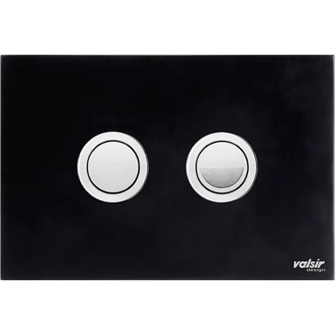 PUSH PLATES WC - BLACK&WHITE