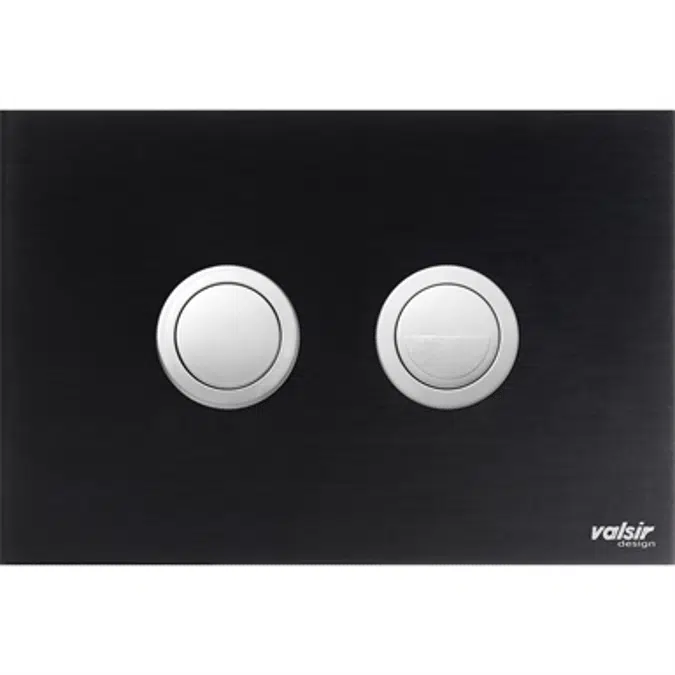 PUSH PLATES WC - BLACK&WHITE