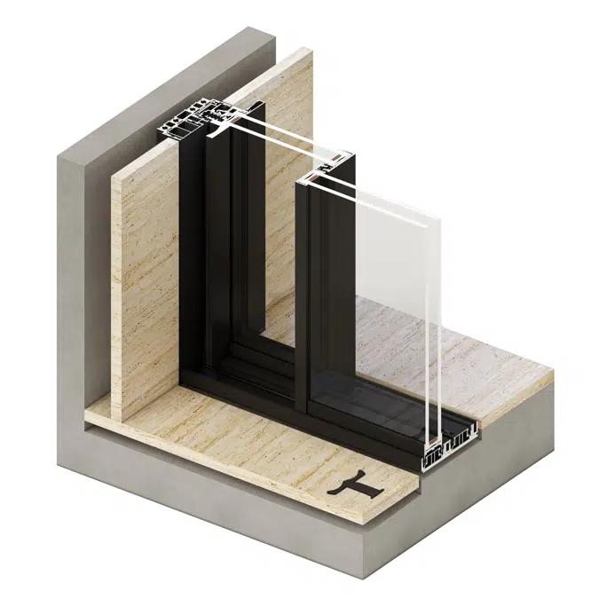 Titoni Icon Shallow Aluminum Sliding Door System