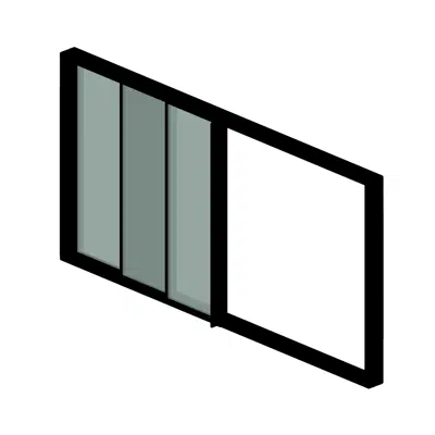 Image for Titoni Icon Sliding Aluminum Sliding Pocket Door System 3 Panels