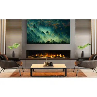 画像 Signal 80 Electric Fireplace, Single-Sided