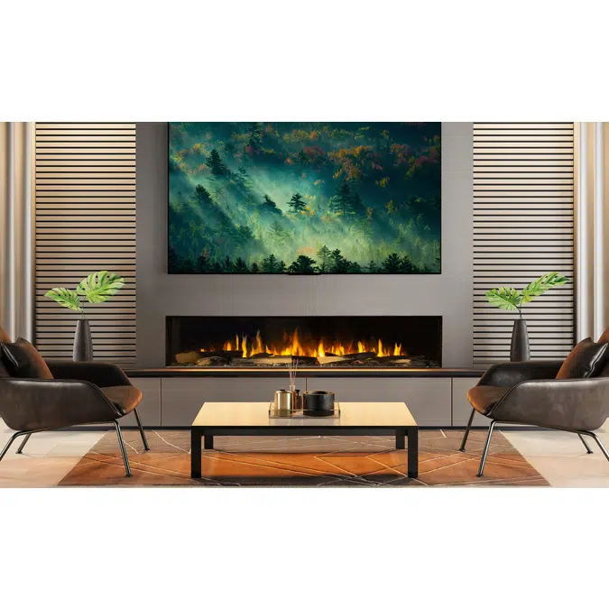 Signal 80 Electric Fireplace, Single-Sided