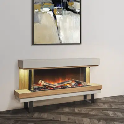 Elara Suite with Legs Electric Fireplace图像