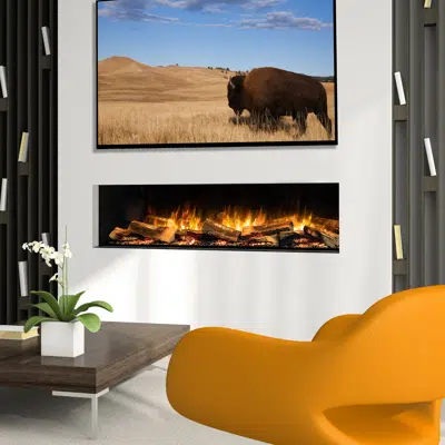 画像 E-FX 1500: Single-Sided Electric Fireplace