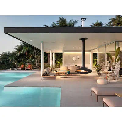 画像 Gyrofocus - Outdoor Suspended Outdoor Fireplace