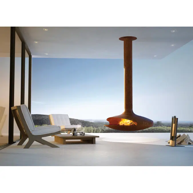 Gyrofocus - Outdoor Suspended Outdoor Fireplace