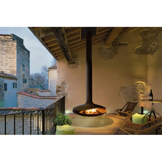 Gyrofocus - Outdoor Suspended Outdoor Fireplace