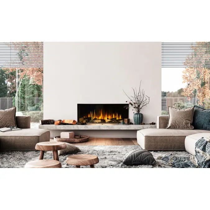 Signal 40 Electric Fireplace, Single-Sided