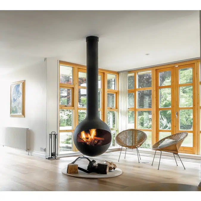 Bathyscafocus - Indoor Suspended Rotating Fireplace