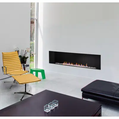 画像 H Series: Single-Sided Gas Fireplace