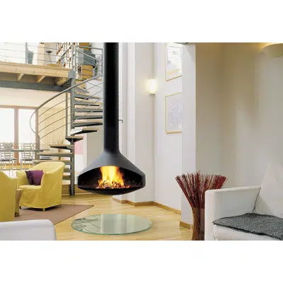 画像 Ergofocus - Indoor Floating Open-Faced Fireplace