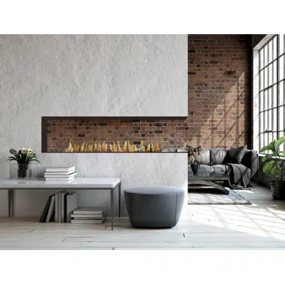 画像 H Series: Peninsula Gas Fireplace