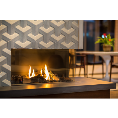 Image for Bidore 95 Corner Style Gas Fireplace