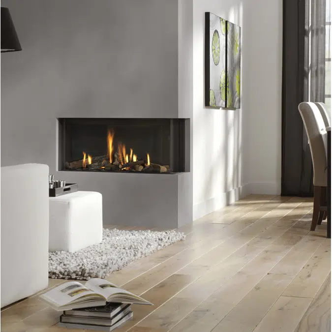 Bidore 95 Corner Style Gas Fireplace