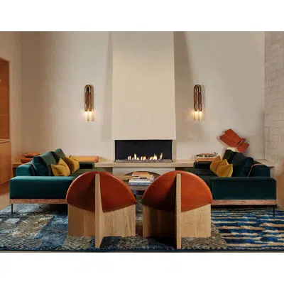 画像 H Series: 3-Sided Gas Fireplace
