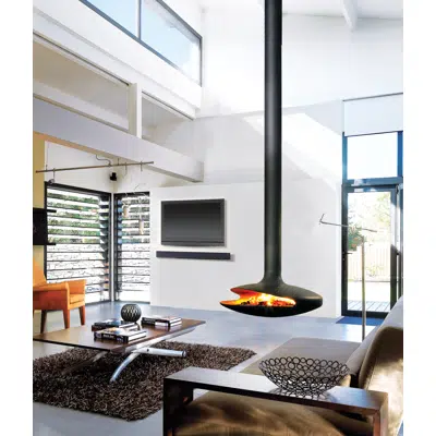 Imagem para Gyrofocus - Indoor Suspended Rotating Fireplace}