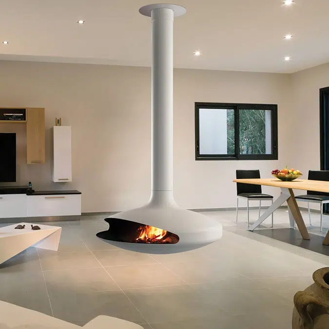 Gyrofocus - Indoor Suspended Rotating Fireplace