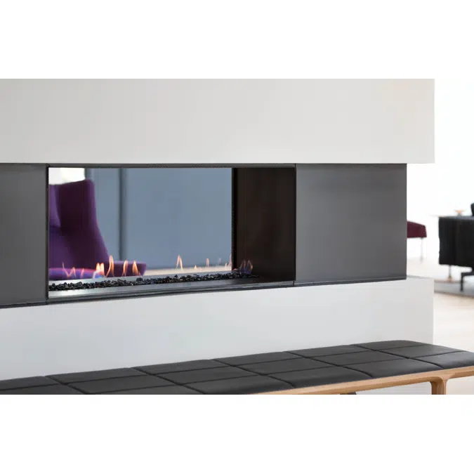 H Series: See-Through Gas Fireplace