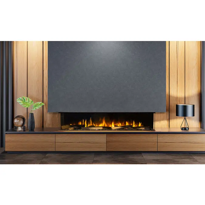 Signal 80 Electric Fireplace, Three-Sided