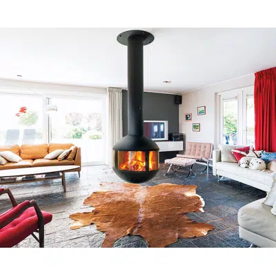 画像 Agorafocus 630 Central Glass Fireplace