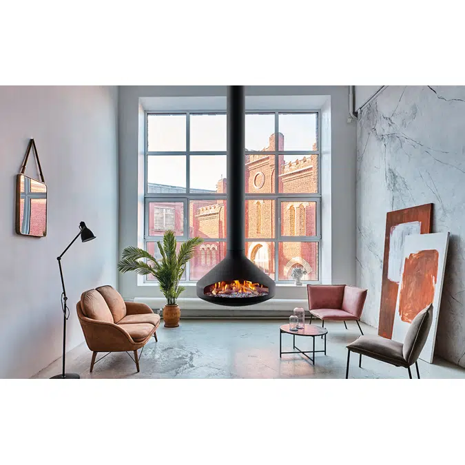 Ergofocus Gas - Indoor Suspended Fireplace