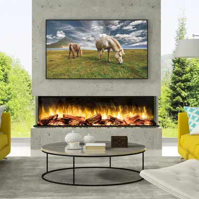 画像 E-FX 1800: 3-Sided Electric Fireplace