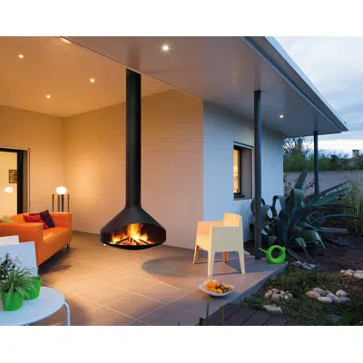 画像 Ergofocus - Outdoor Suspended, Open-Faced, Outdoor Fireplace