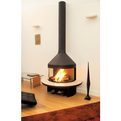Image for Optifocus 1250 & 1750 Wall Mounted Fireplace With Glass