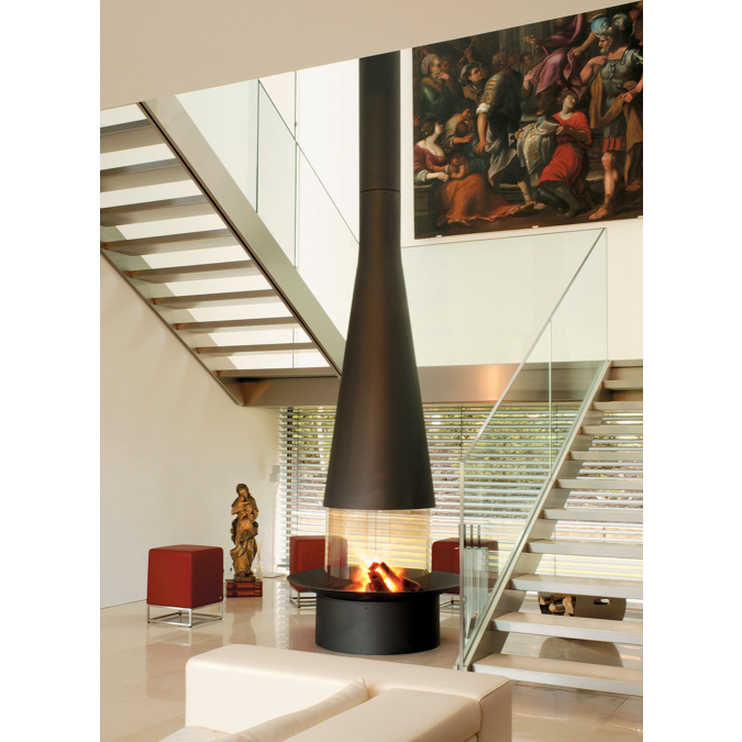 Filiofocus Central 1600 & 2000 Central Glassed Fireplace