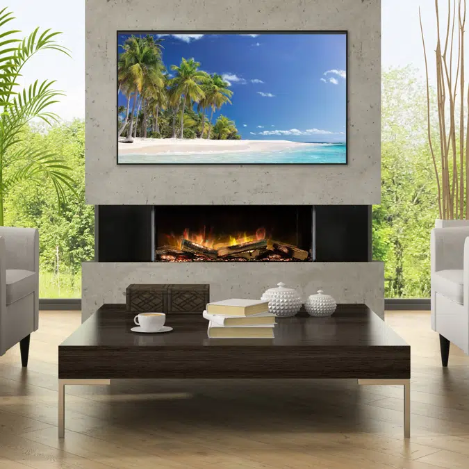 E-FX 1000: 3-Sided Electric Fireplace