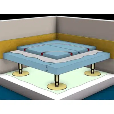 imagem para F183.de Knauf Integral GIFAfloor FHBplus Clima - heating panelled access floors double-layer