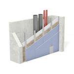 w635.de knauf installation shaft wall – stud construction with uw double profiles