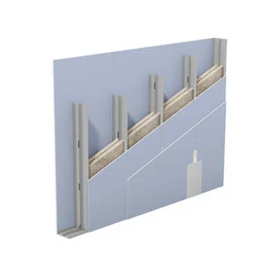 Image for W115.de – Knauf Metal Stud Partition – Double metal stud frame, double-layer cladding
