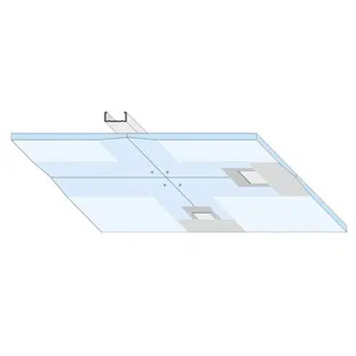 Image for D152-4AK.de Knauf Wood Beamed Ceiling System - Metal grid with Knauf 4AK-Board