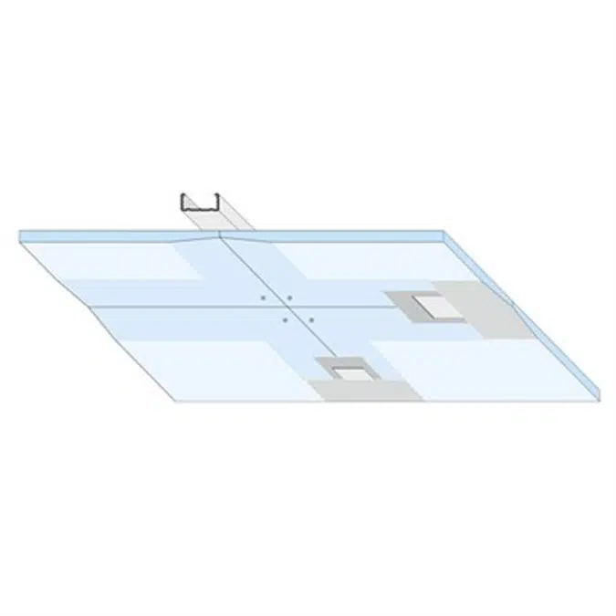 D152-4AK.de Knauf Wood Beamed Ceiling System - Metal grid with Knauf 4AK-Board