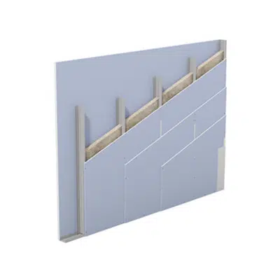 Image for W113.de – Knauf Metal Stud Partition – Single metal stud frame, triple-layer cladding