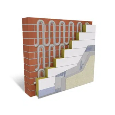 Image for P323a.de Knauf WARM-WALL Plus WDV-System with mineral wool insulation with mineral plastersystem
