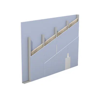 W112.de – Knauf Metal Stud Partition – Single metal stud frame, double-layer cladding için görüntü