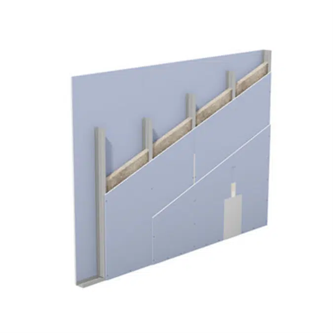 W112.de – Knauf Metal Stud Partition – Single metal stud frame, double-layer cladding