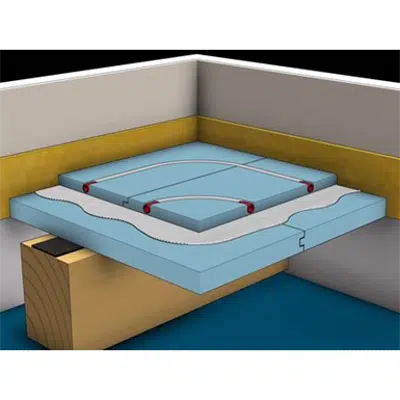 Image for F193.de Knauf Integral GIFAfloor FHBplus Clima - heating panelled access floors double-layer on bearing structure