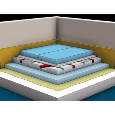 billede til F128B.de Knauf Pre-fab Floor Screed as a Heating Floor Screed, Type B