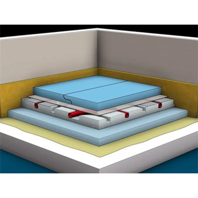 F128B.de Knauf Pre-fab Floor Screed as a Heating Floor Screed, Type B