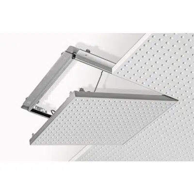 Image for E112C.de Knauf alutop Access panels REVO Apertura Board 12.5 - Access panel for Knauf Cleaneo Acoustic Design Ceiling D127.de without requirements for building physics
